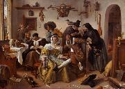 Jan Steen The Word Upside Down (mk08) oil painting reproduction